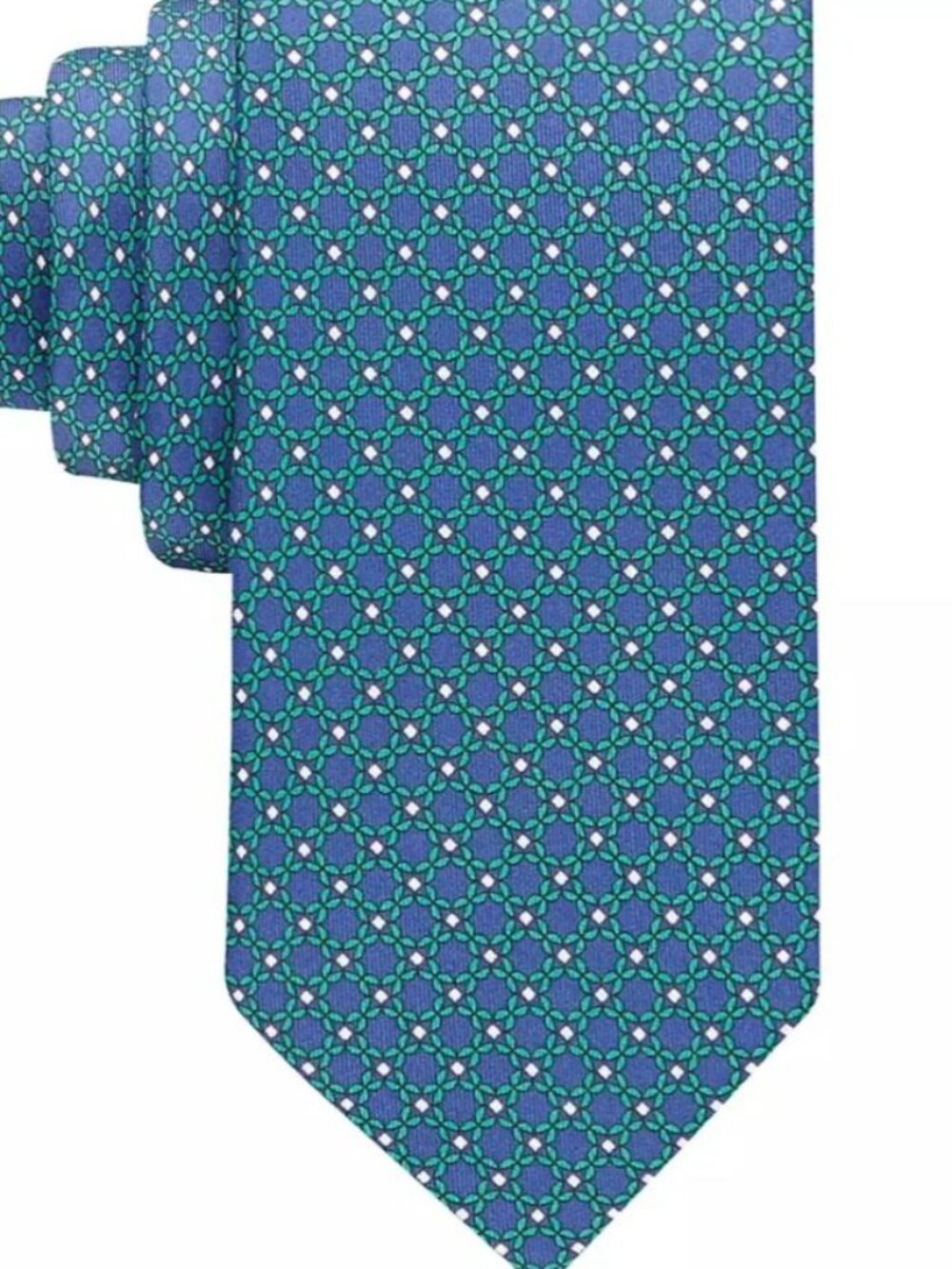 Tommy Hilfiger Mens Maple Medallion Tie Navygreen ONE SIZE
